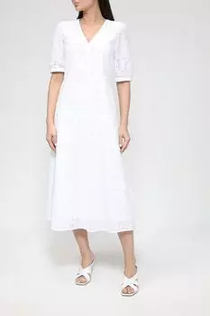 Платье миди с кружевом кроше Emme Marella