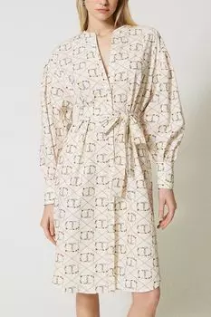 Платье-миди с поясом TWINSET