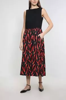 Платье миди с принтом BELUCCI