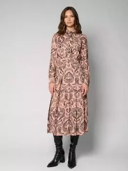 Платье миди с принтом ELEGANZZA