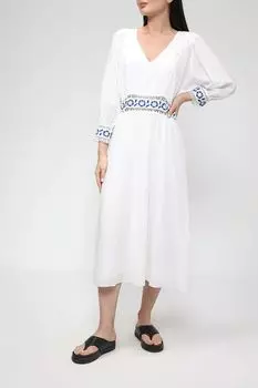 Платье миди с вышивкой Perspective