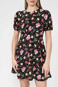 Платье мини с цветочным принтом BELUCCI