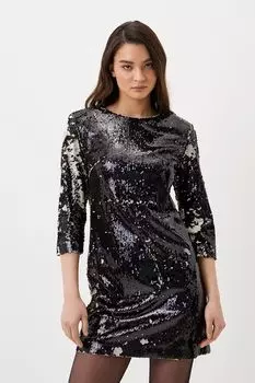 Платье мини с пайетками BELUCCI