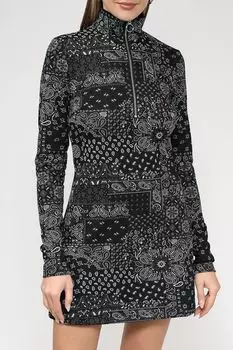 Платье-мини с воротником на молнии BELUCCI