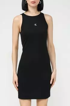 Платье мини трикотажное без рукавов Calvin Klein Jeans
