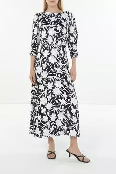 Платье на эластичном поясе с принтом SABRINA SCALA