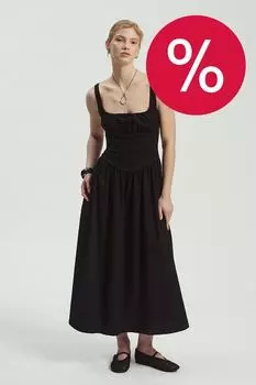 Платье на лямках приталенное Nume