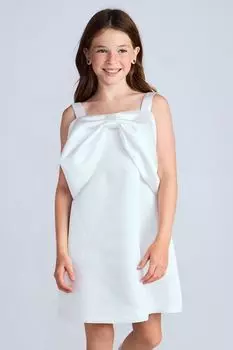 Платье на лямках с бантом SMENA