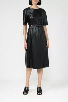 Платье на поясе из экокожи Auranna