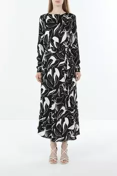 Платье на поясе с принтом SABRINA SCALA