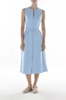 Платье на пуговицах с ремнем SABRINA SCALA