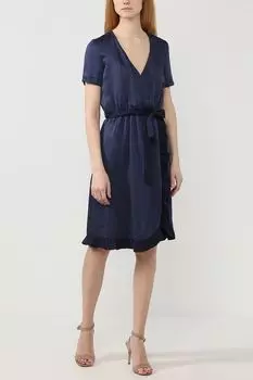 Платье на запах с оборками SESSUN