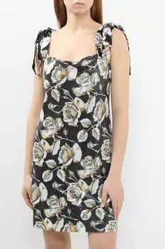 Платье на завязках с принтом BELUCCI