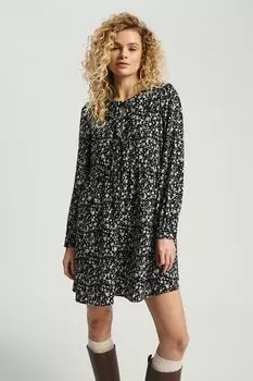 Платье на завязках с принтом Nume