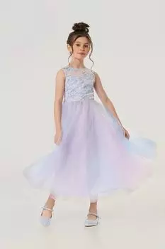 Платье нарядное с цветами и пайетками Choupette