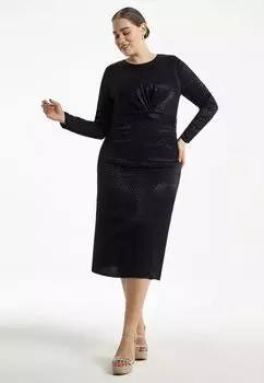 Платье-перекрут с длинным рукавом DIVNO