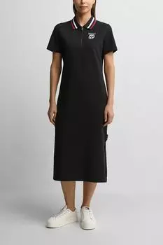 Платье-поло хлопковое с воротником на молнии BELUCCI