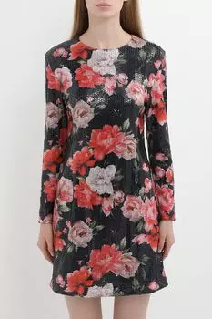 Платье приталенное с пайетками BELUCCI