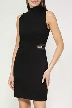 Платье приталенного кроя без рукавов HUGO