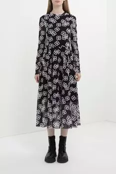 Платье расклешенное с принтом BELUCCI