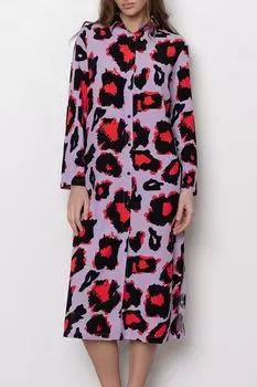 Платье-рубашка домашнее с принтом Almando Melado