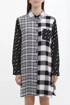 Платье-рубашка домашнее с принтом Dkny
