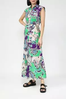 Платье-рубашка хлопковое без рукавов Emme Marella