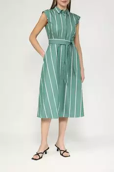 Платье-рубашка хлопковое без рукавов Emme Marella