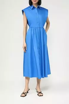 Платье-рубашка хлопковое без рукавов приталенное SABRINA SCALA