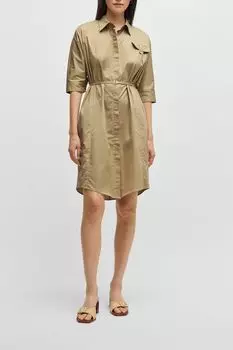 Платье-рубашка хлопковое BOSS