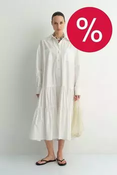Платье-рубашка хлопковое LAROOM