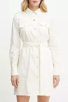 Платье-рубашка хлопковое с карманами Marciano by Guess