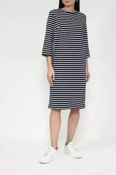 Платье-рубашка хлопковое с принтом на поясе Auranna