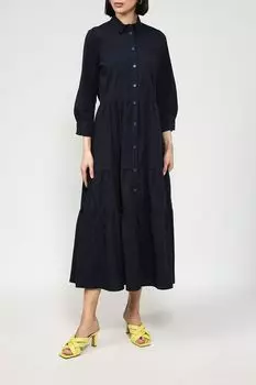 Платье-рубашка хлопковое с воланами More&More