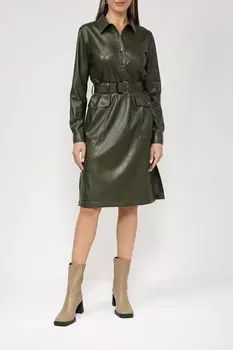 Платье-рубашка из экокожи Auranna