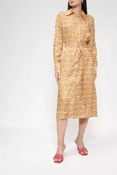 Платье-рубашка из вискозы с графичным принтом SABRINA SCALA