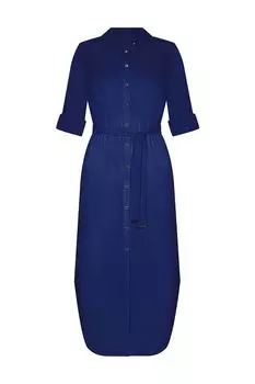 Платье-рубашка из вискозы с поясом MARC & ANDRE