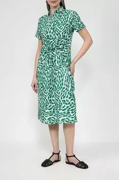 Платье-рубашка льняное с принтом Gerry Weber