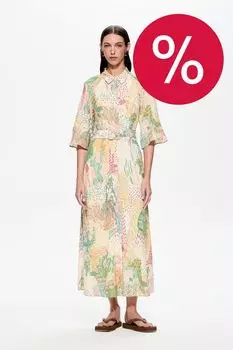 Платье-рубашка макси с принтом DREAMS by Alena Akhmadullina