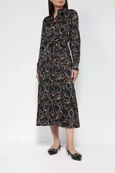 Платье-рубашка макси с принтом SABRINA SCALA