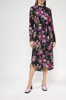 Платье-рубашка миди с цветочным принтом Marc O'Polo