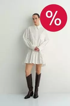 Платье рубашка мини LAROOM