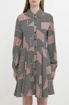 Платье-рубашка приталенное с принтом OVS