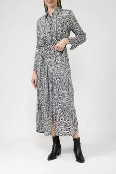Платье-рубашка с анималистичным принтом Rinascimento