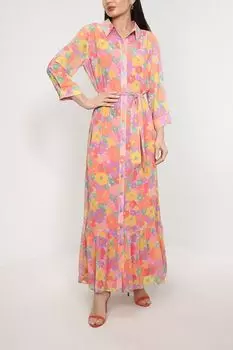 Платье-рубашка с цветочным принтом FRACOMINA