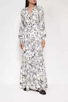 Платье-рубашка с цветочным принтом Pinko