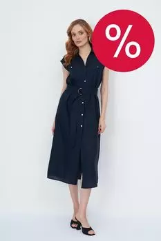 Платье-рубашка с добавлением льна ElectraStyle