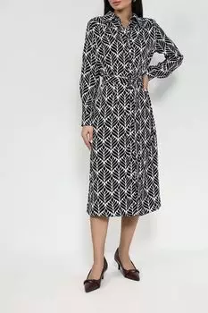 Платье-рубашка с графическим принтом SABRINA SCALA