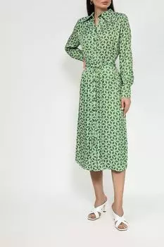 Платье-рубашка с графическим принтом SABRINA SCALA