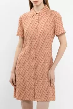 Платье-рубашка с монограммой логотипа Calvin Klein Jeans